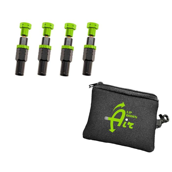 Up Down Air 97-9903 4 Piece Adjustable Tire Deflator Kit & Storage Bag - PSI 10-30 lbs 
