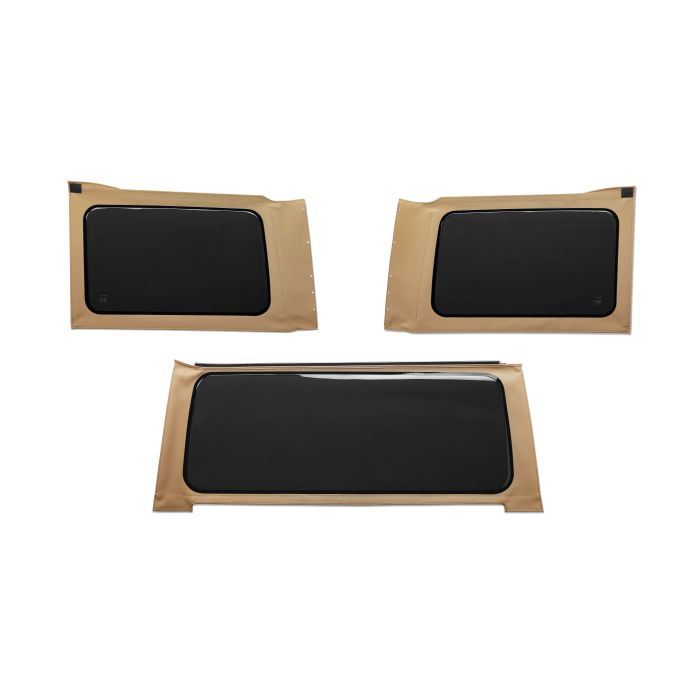 OE JL Replacement Windows - Jeep 2018-23 Wrangler JL (4-Door; Tan Twill; Tinted)