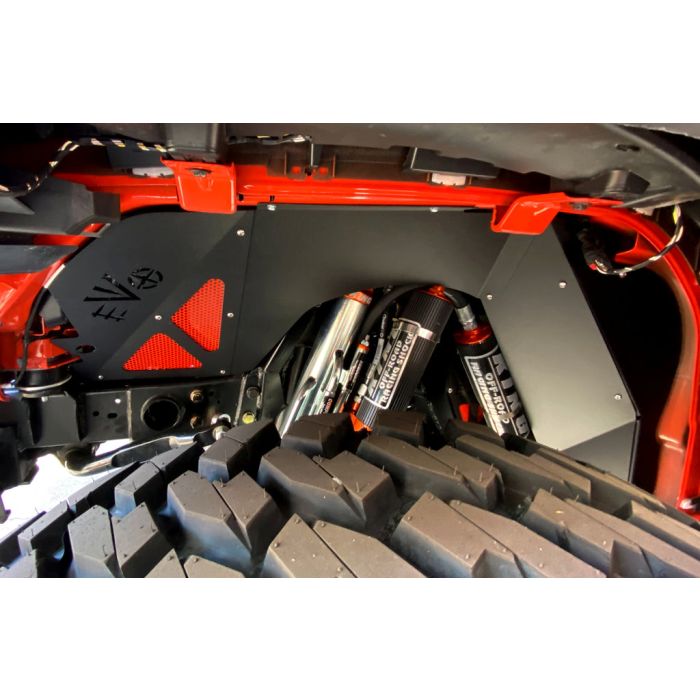 EVO Manufacturing  Front Vented Fender Liners for 18-23  Jeep Wrangler JL & Gladiator JT