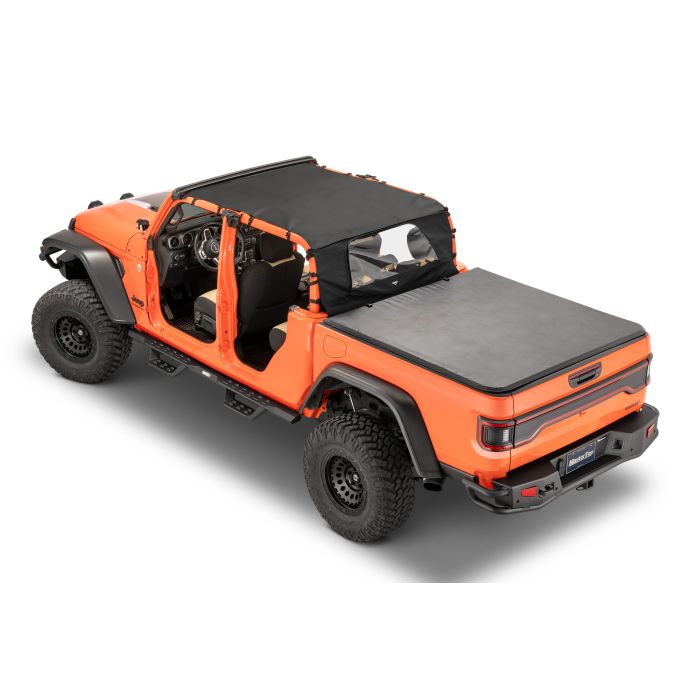 Bimini Top Plus /Windstopper Combo,2020-current Jeep JT Gladiator 4Dr, Mastertwill