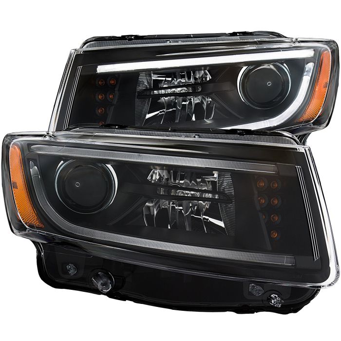 Projector Headlights w/ Plank Style Design Black 14-15 GRAND CHEROKEE