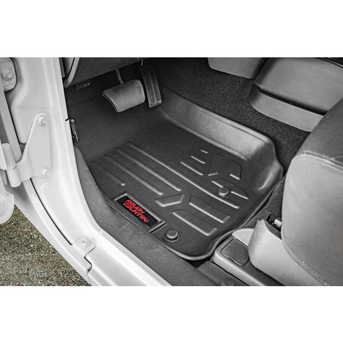 Rough Country  Front & Rear Heavy Duty Fitted Floor Mats for 07-18 Jeep Wrangler Unlimited JK