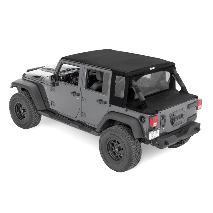 Halftop Soft Top - '07-18 Wrangler JK 4-Door (Black Twill)