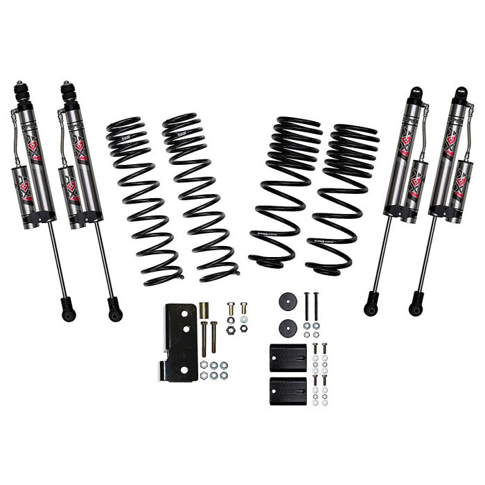 Skyjacker JK20BKXLT 2" Dual Rate Long Travel Suspension Lift with ADX Reservoir Shocks for 07-18 Jeep Wrangler JK 