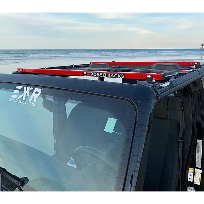 Exposed Racks  Under Soft Top Roof Rack for 18-20 Jeep Wrangler JL 2-Door & Gladiator JT
