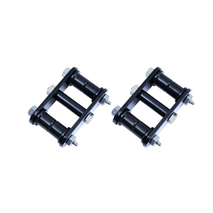 Rugged Ridge 18265.15 1" Grease Front Shackles in Black for 87-95 Jeep Wrangler YJ