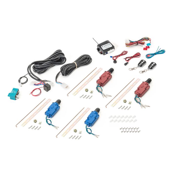 Electric-Life 95338 4 Door Lock Kit with 3 Channel Keyless Entry for 07-18 Jeep Wrangler Unlimited JK