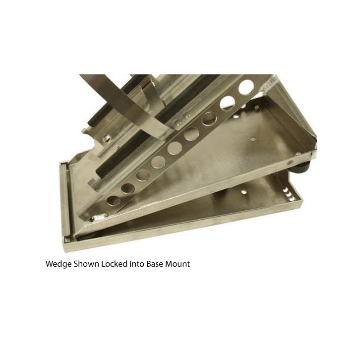 BASE MOUNT FLOOR BRACKET ALUMINUM