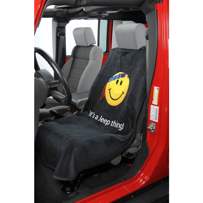 Insync  Seat Armour Smiley Face with Bandana "It's a Jeep thing!" Seat Towels