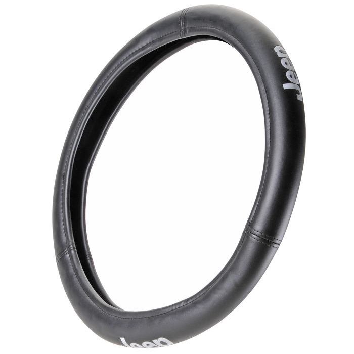 Plasticolor 006478R01 Texture Grip Jeep Logo Steering Wheel Cover 