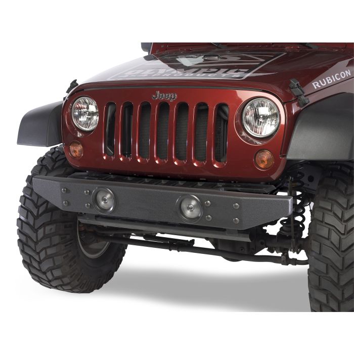 FR ROCK BUMPER NO HITCH GLOSS BLK JK