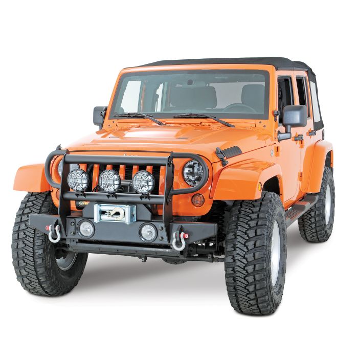 FR ROCK BUMPER NO HITCH RUB BLK JK