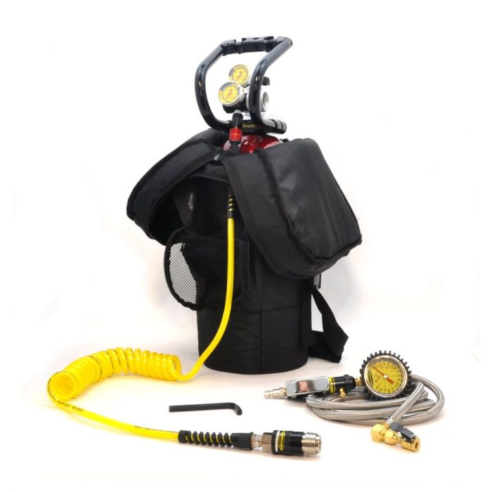 10LB CO2 TANK RV GOLD PKG 250PSI RED