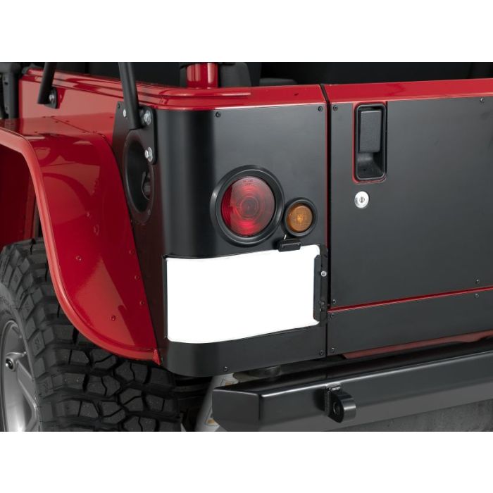 Warrior Products  License Plate Bracket for 97-06 Jeep Wrangler TJ & Unlimited