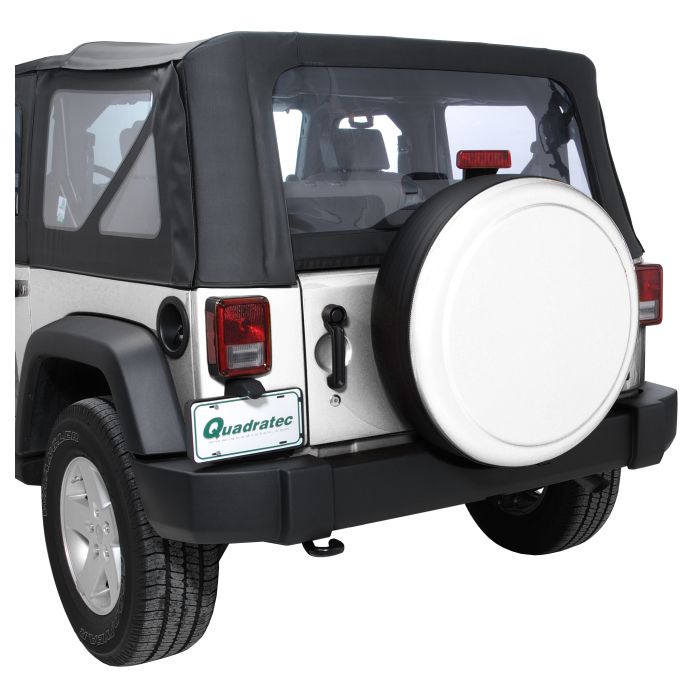 JEEP HARD TIRE COVER 07-10 JK STONE WHT