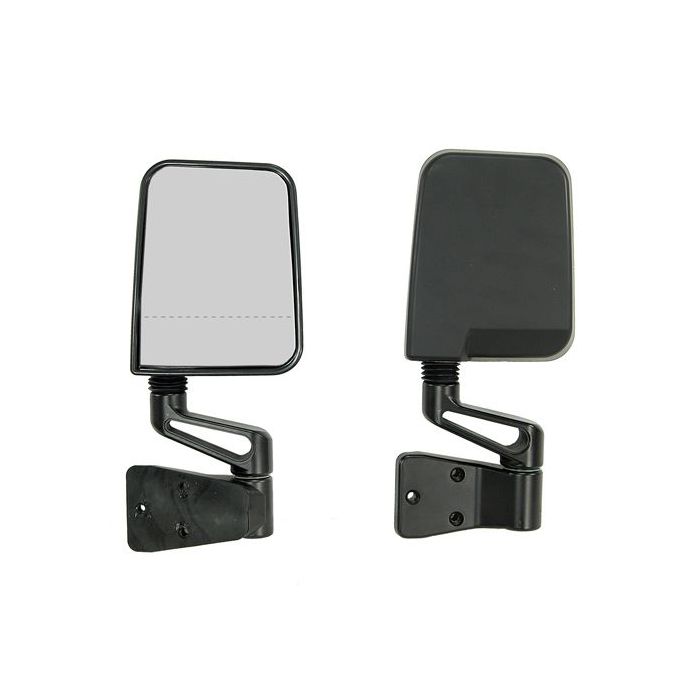 BLACK DUAL FOCAL MIRRORS- HINGE MOUNTED