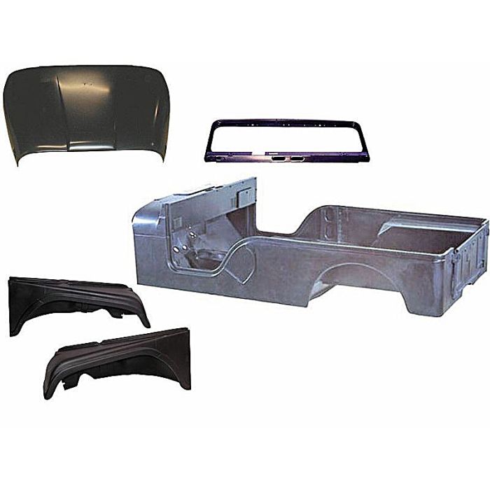 OMIX-ADA 12001.14 Steel Body Tub Kit  for 55-68 Jeep CJ-6