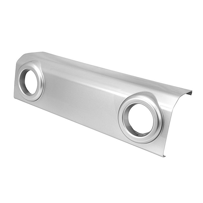 OMX FR BUMPER APPLIQUE SILVER 07-18 JK