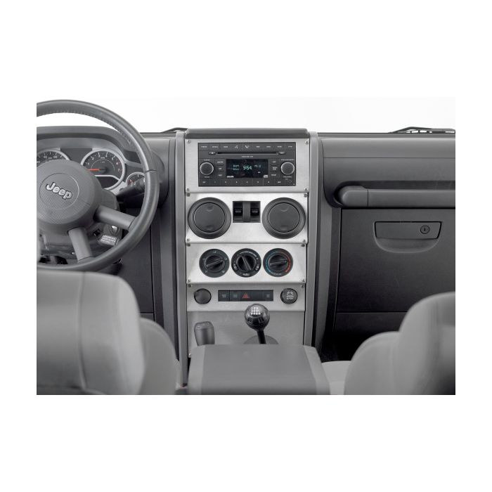 DASH OVERLAY 07-08 JK 4DR PW BRUSHD ALU