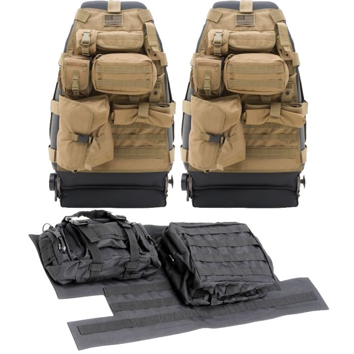 Smittybilt  Front G.E.A.R. Seat Covers with Tailgate Cover for 97-06 Jeep Wrangler TJ & Unlimited