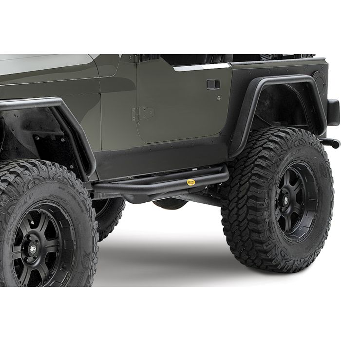 Smittybilt 76631 SRC Side Armor in Textured Black for 87-06 Jeep Wrangler YJ & TJ