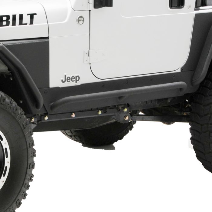 SMI XRC ROCKER GUARD W/STEP BLK TEXT TJ
