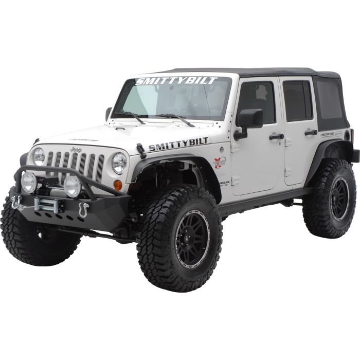 Smittybilt 76837 XRC Fender Flares in Black for 07-18 Jeep Wrangler JK