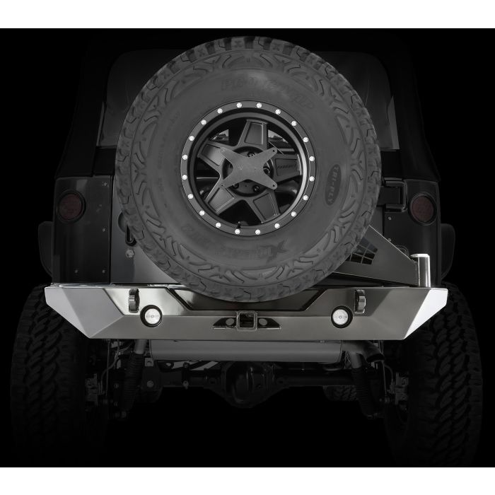 Poison Spyder 17-62-020 RockBrawler II Rear Bumper with Tire Carrier for 07-18 Jeep Wrangler JK