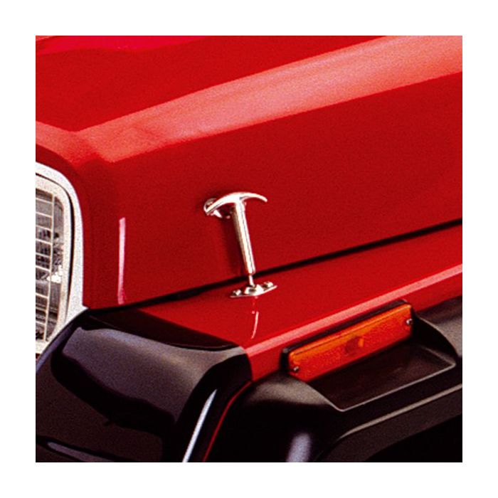 Rugged Ridge 11116.01 Stainless Steel Hood Catch Kit for 42-95 Jeep CJ & Wrangler YJ