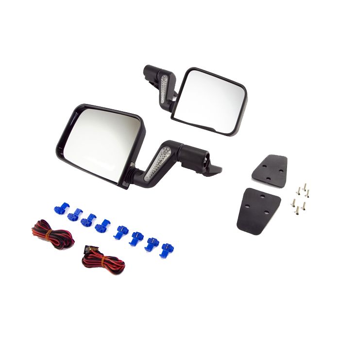 HEATED MIRROR SET BLK 87-02 YJ/TJ