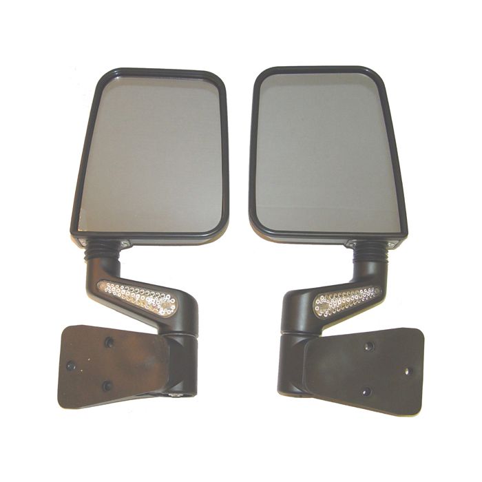 LED HEATED MIRRORS BLK 87-02 YJ/TJ