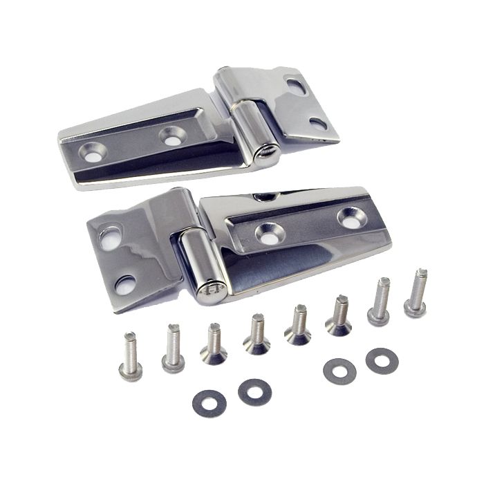 Rugged Ridge 11111.22 Stainless Steel Hood Hinge Kit for 07-18 Jeep Wrangler JK