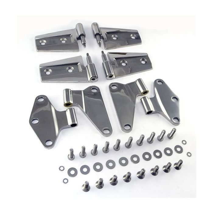 Rugged Ridge 11111.20 Stainless Steel Door Hinge Kit for 07-18 Jeep Wrangler JK 2 Door