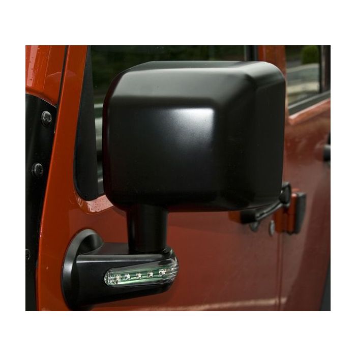 Rugged Ridge 11002.15 Driver Side Replacement Mirror with Turn Signal in Black for 07-18 Jeep Wrangler JK