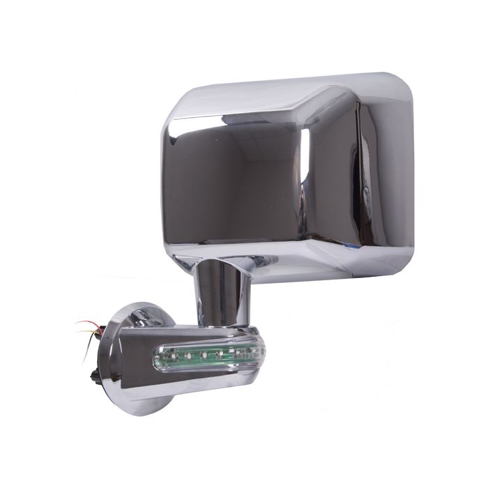 MIRROR W/TURN SIGNAL LH JK CHROM