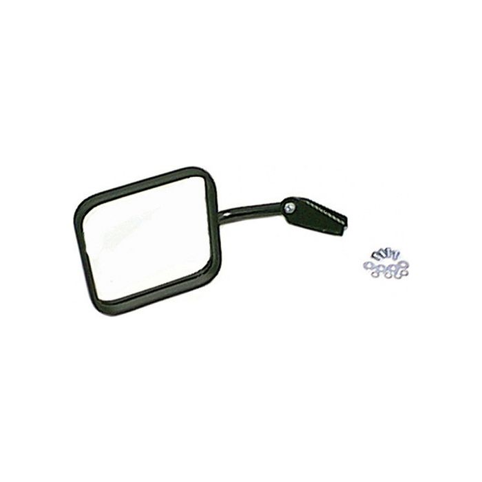 SIDE MIRROR BLK CJ W/CONVEX PASS