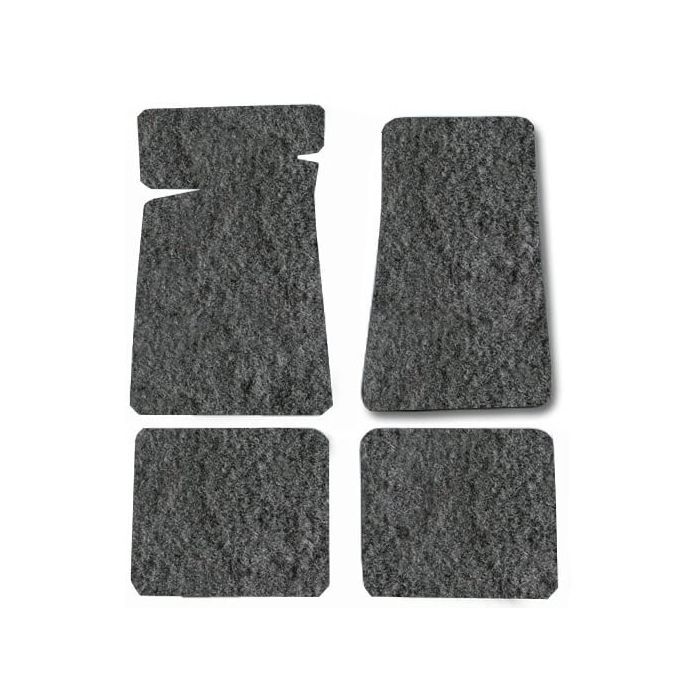 CARPET FLOOR MAT 4PC 76-83 CJ5 DRK GRY