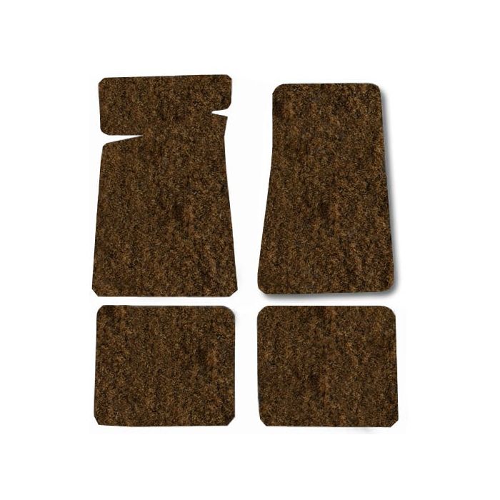 CARPET FLOOR MAT 4PC 76-86 CJ7 SADDLE
