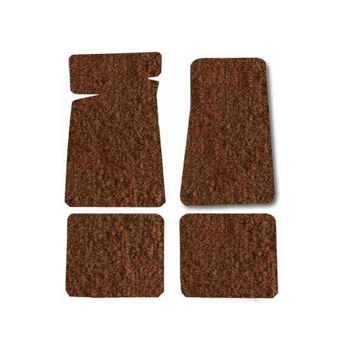 CARPET FLOOR MAT 4PC 76-86 CJ7 NUTMEG