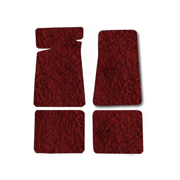 CARPET FLOOR MAT 4PC 76-86 CJ7 OXBLOOD