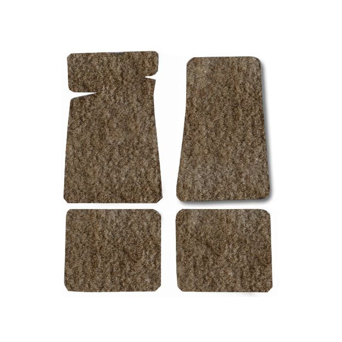 CARPET FLOOR MAT 4PC 76-86 CJ7 COGNAC