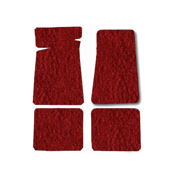 CARPET FLOOR MAT 4PC 87-95 YJ FLM RED