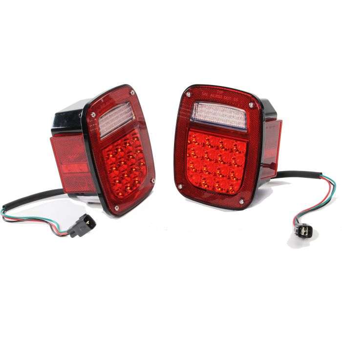 Pilot Automotive  Plug-n-Play LED Tail Light Set for 91-97 Jeep Wrangler TJ & YJ