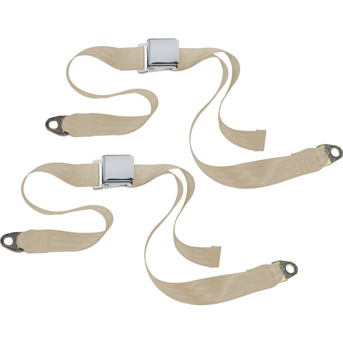 CHROME 2PT LATCH BELTS-CJ-TAN