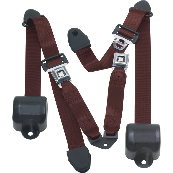 RR 3PT LAP BELTS 92-95 YJ-MAROON