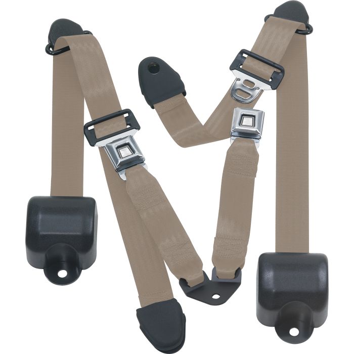 RR 3PT LAP BELTS 92-95 YJ-MED BEIGE