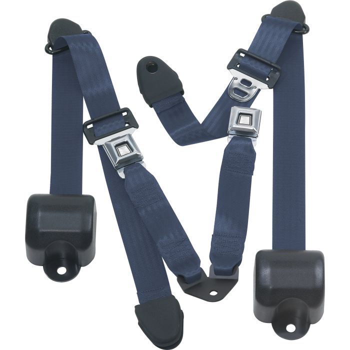 RR 3PT LAP BELTS 92-95 YJ-BLUE