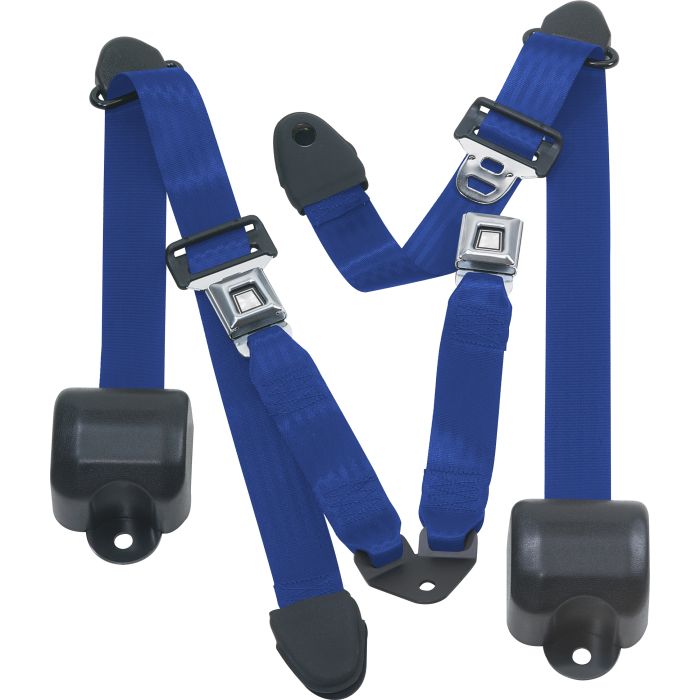 RR 3PT LAP BELTS 92-95 YJ-COBALT BLUE