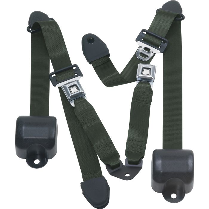 RR 3PT LAP BELTS 92-95 YJ-MILITARYGREEN
