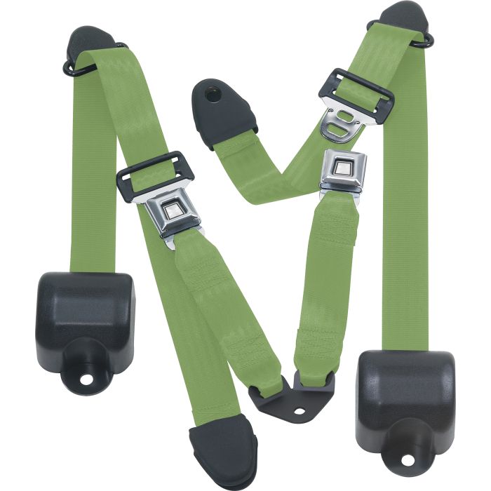 RR 3PT LAP BELTS 92-95 YJ-LIME GREEN